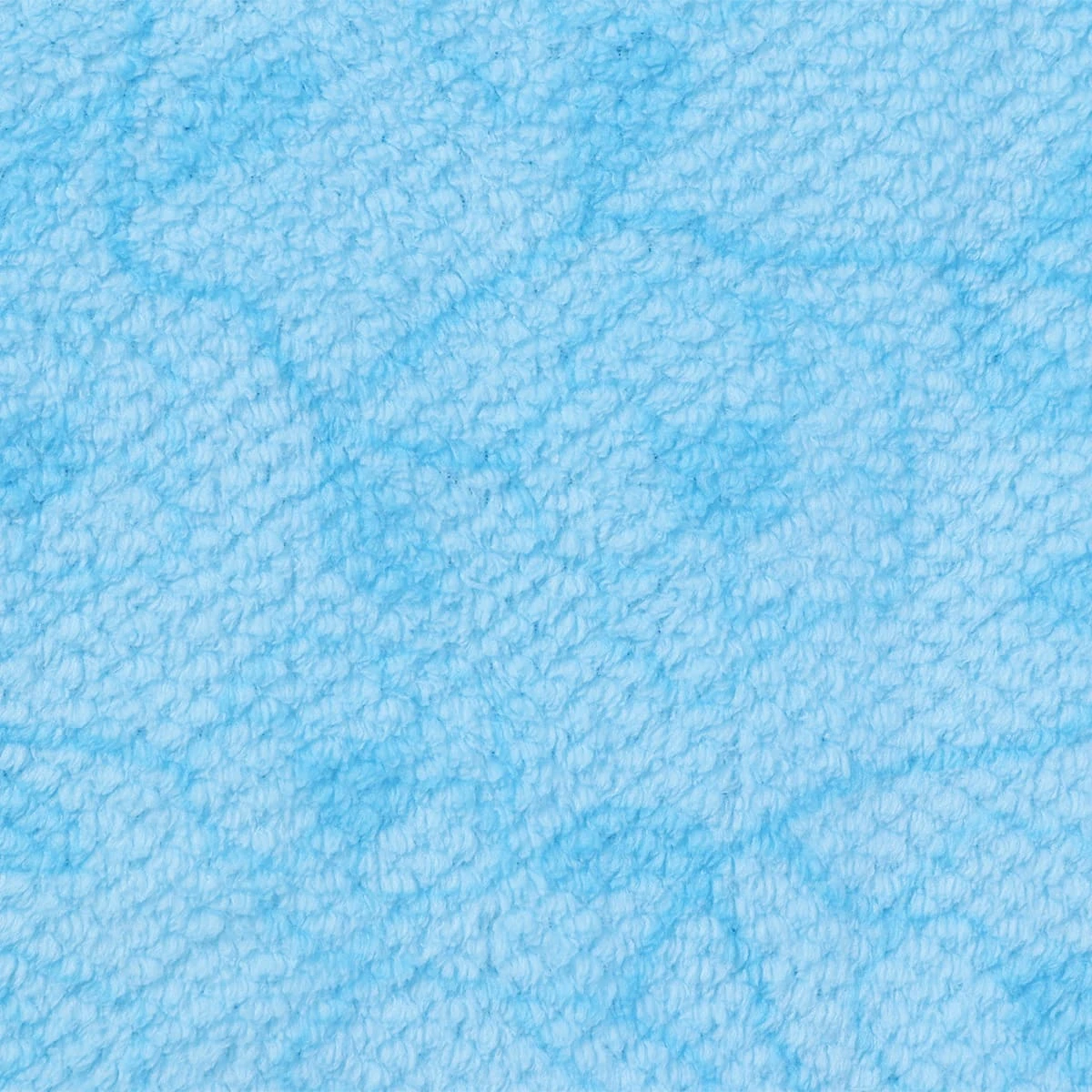 Printed Jacquard Flannel Bathrobe - Waffle Textured (Blue Flower)