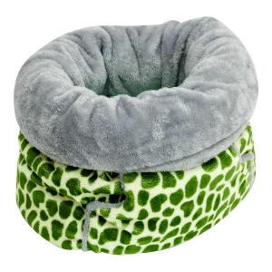 Printed Plush Pet Sleeping Bag (Green Turtle)