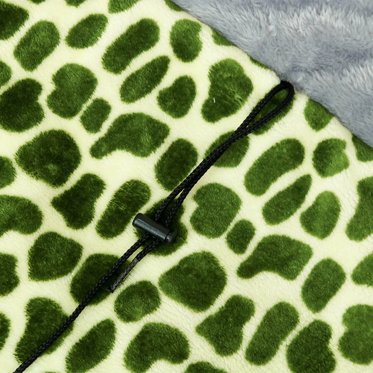 Printed Plush Pet Sleeping Bag (Green Turtle)