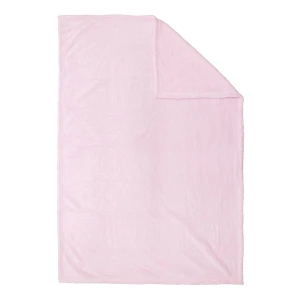 Puffy 3D Embroidery Cube Shape Carry-on Recycled Plush Blanket (Pink)