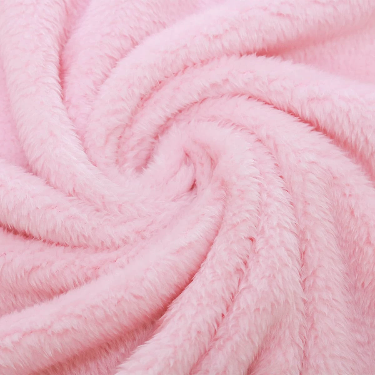 Puffy 3D Embroidery Recycled Plush Baby Blanket (Pink)