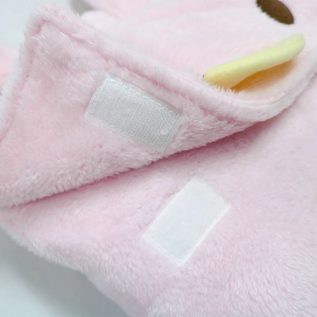 Puffy 3D Embroidery Recycled Plush Backpack Blanket (Pink)