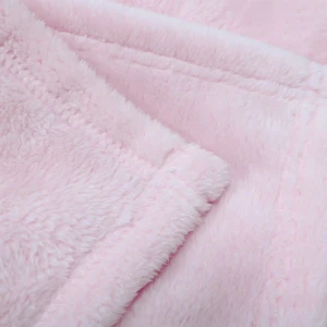 Puffy 3D Embroidery Recycled Plush Backpack Blanket (Pink)