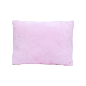 Puffy 3D Embroidery Recycled Plush Outdoor Blanket with Pillow (Pink)