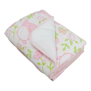 Puffy Printed Reversible Quilt Recycled Baby Comforter