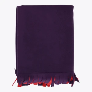 Purple Reversible to Red Dancing Fleece Blanket