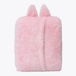 Rabbit Plush Pillow Blanket (Pink)