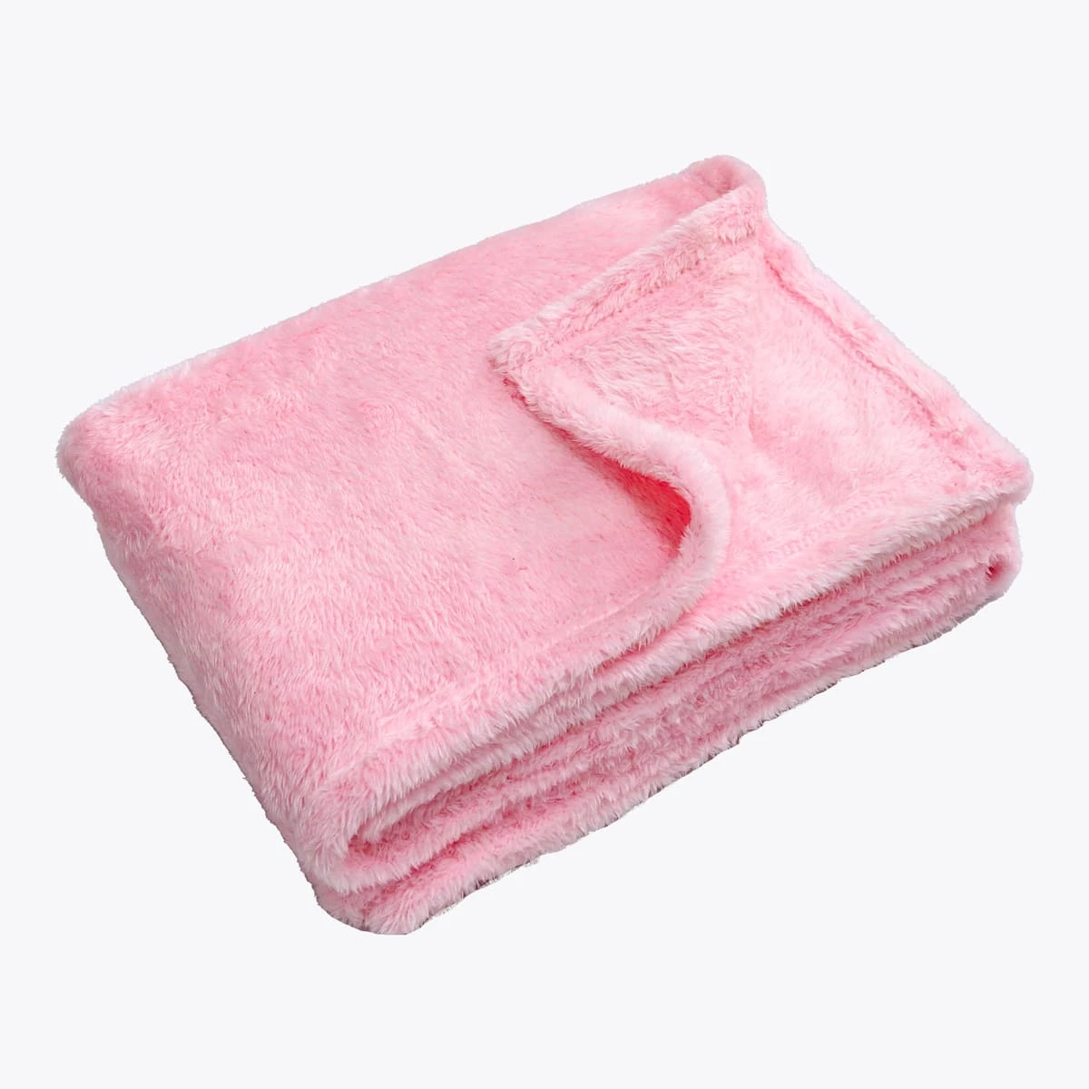 Rabbit Plush Pillow Blanket (Pink)