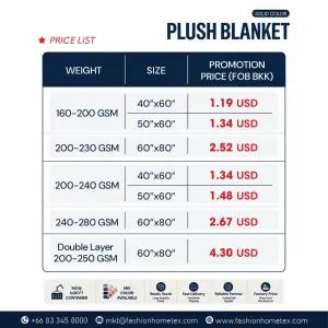 Ready Stock Plush Blanket - Solid Color | Promotion Price From $1.19