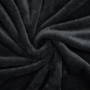 Fashion Hometex: Blanket Supplier |  Ready-to-ship Sable Plush Blanket (Black)