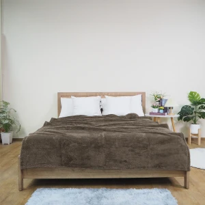 Fashion Hometex: Blanket Supplier |  Ready-to-ship Sable Plush Blanket (Brown Sugar)