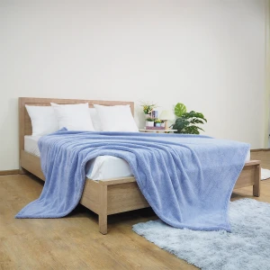 Fashion Hometex: Blanket Supplier |  Ready-to-ship Sable Plush Blanket (Light Blue)