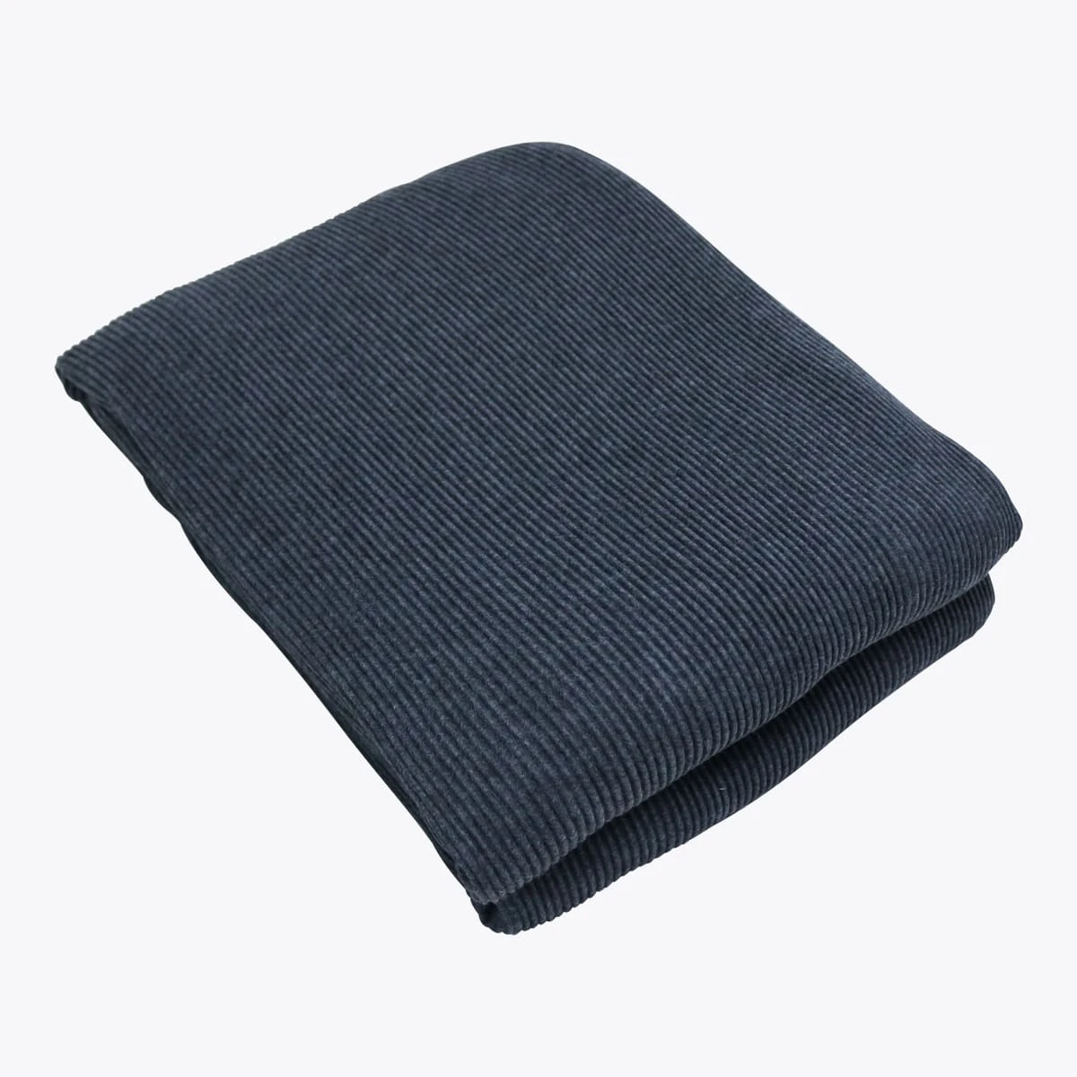 Recycled Pleat Fleece Bedspread (Dark Grey)