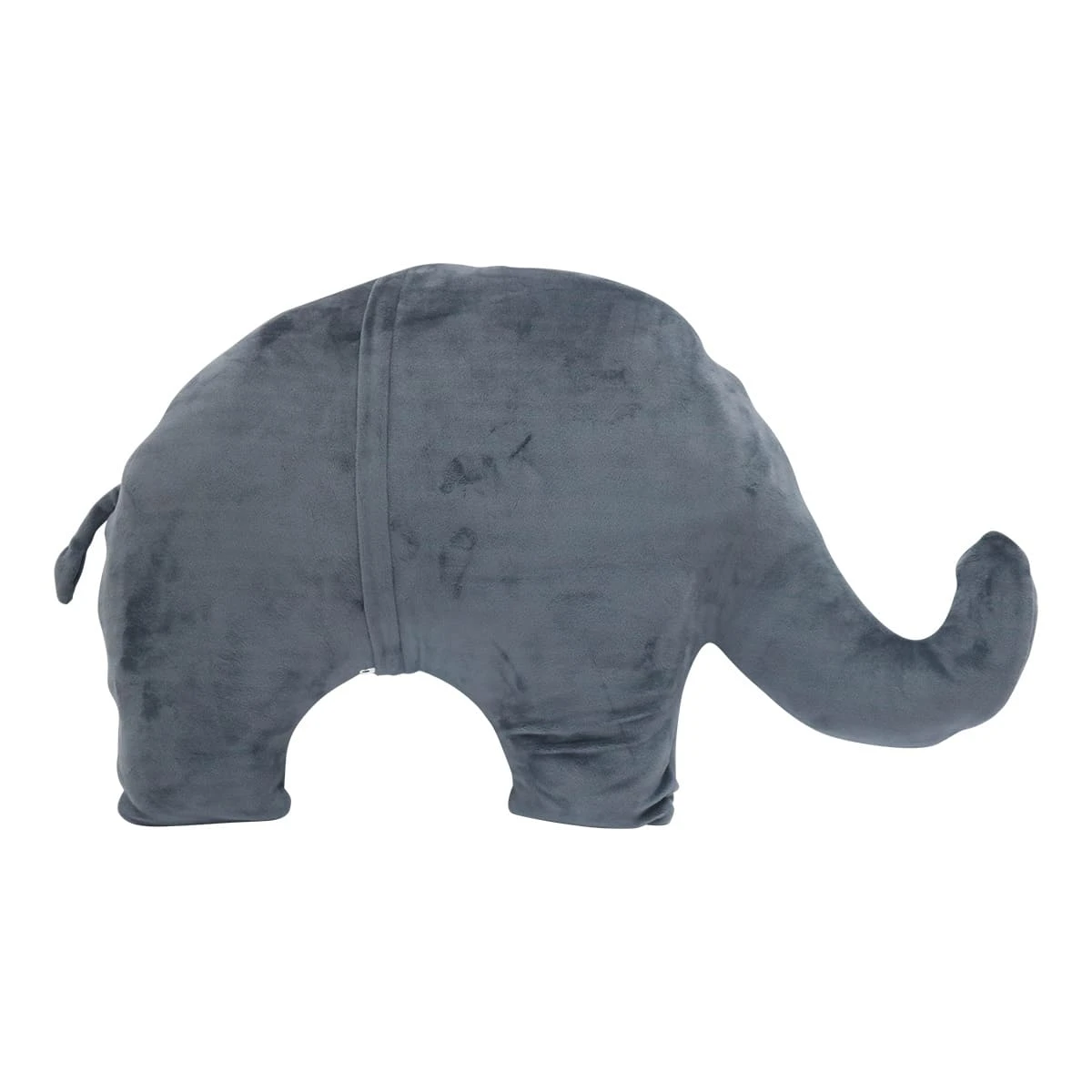 Recycled Polyester Thai Elephant Doll Pillow Blanket (Dark Grey)
