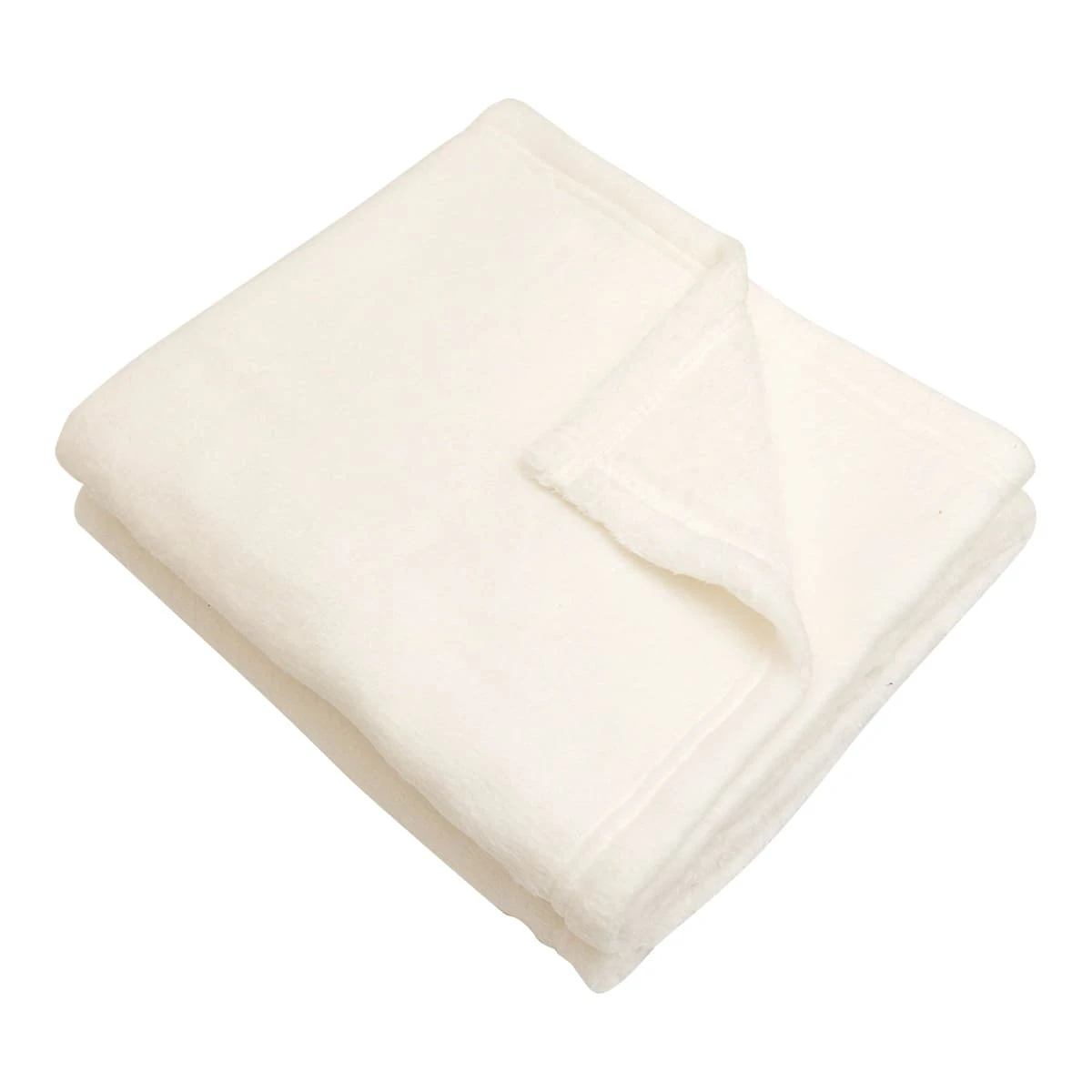 Rivo Embroidery Plush Hand Warmer Pillow Blanket (White)