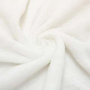 Rivo Embroidery Plush Pillow Blanket (White)