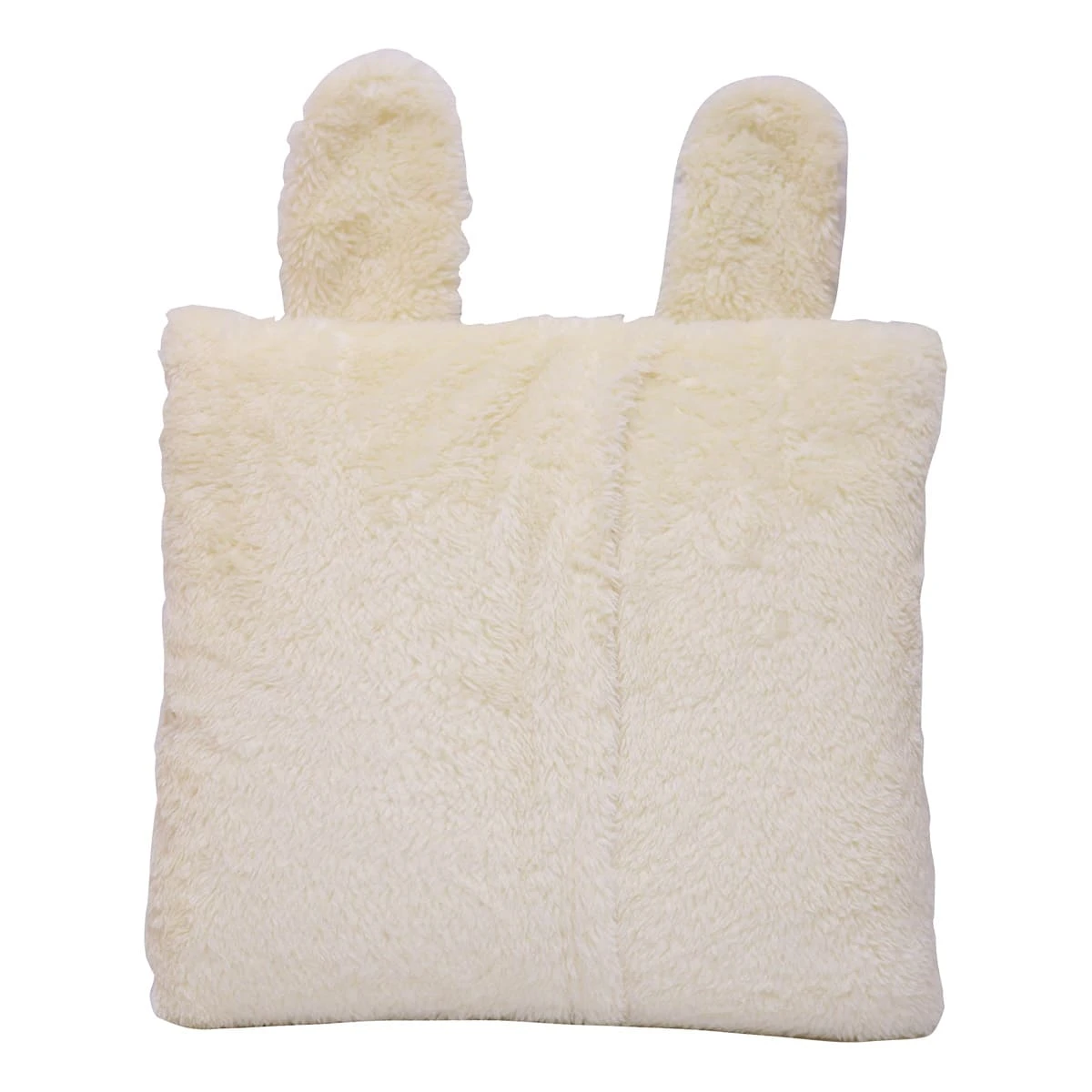 Ronnie 3D Embroidery Recycled Plush Pillow Blanket (Cream)