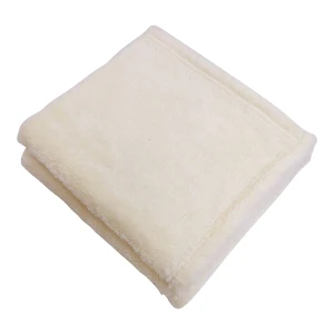 Ronnie 3D Embroidery Recycled Plush Pillow Blanket (Cream)