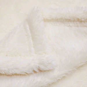 Ronnie 3D Embroidery Recycled Plush Pillow Blanket (Cream)