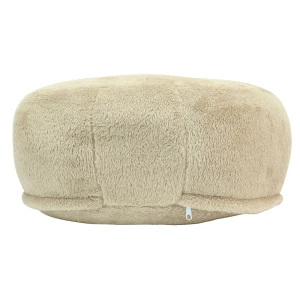 Round Shape Cushion Cover - Wombat Plush (Light Brown)