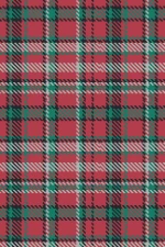 Santa Claus is Coming : Christmas Tartan Pattern