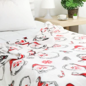 Santa Claus Printed Plush Blanket