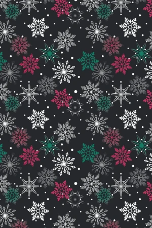 Snow Sparkle : Colorful Snowflake