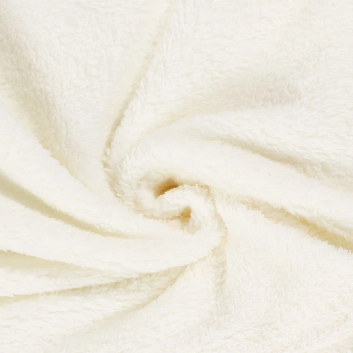 Solid Color Flannel Bathrobe (Cream)