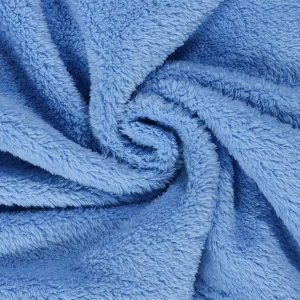 Solid Color Flannel Bathrobe (Blue)