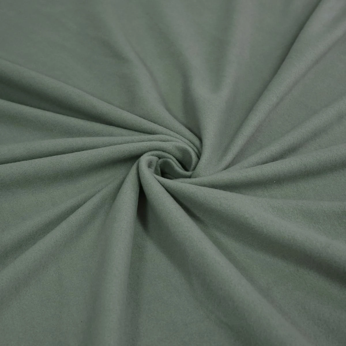 Solid Color Fleece Blanket (Green) - Foldover Edging