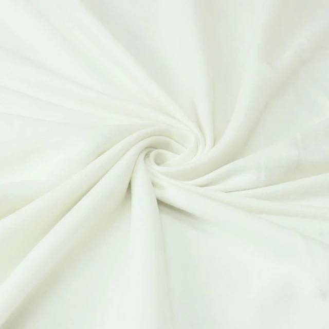 Solid Color Fleece Blanket (Cream) - Foldover Edging