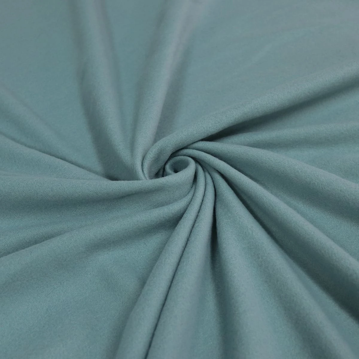 Solid Color Fleece Blanket (Blue) - Foldover Edging