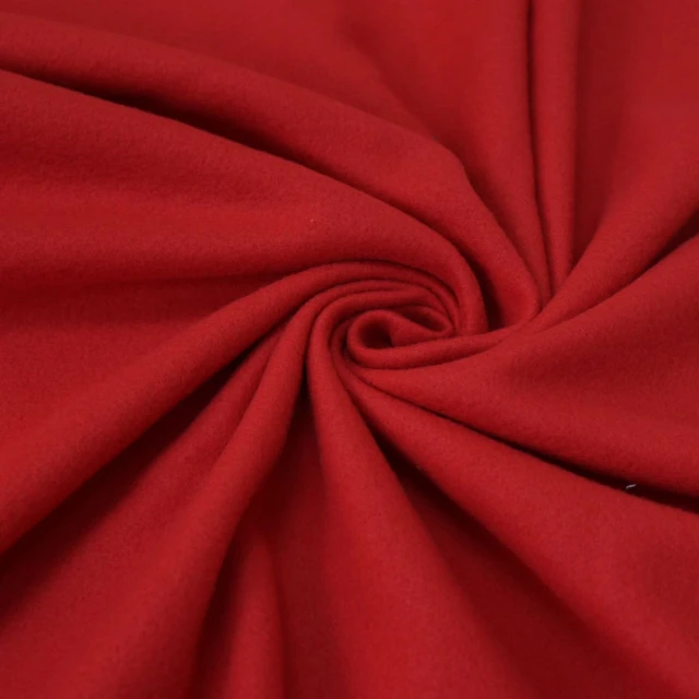 Solid Color Fleece Throw (Red) - Whipstitch Edging