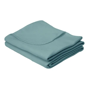 Solid Color Fleece Throw (Blue) - Whipstitch Edging