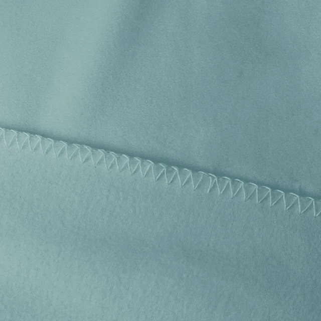 Solid Color Fleece Throw (Blue) - Whipstitch Edging