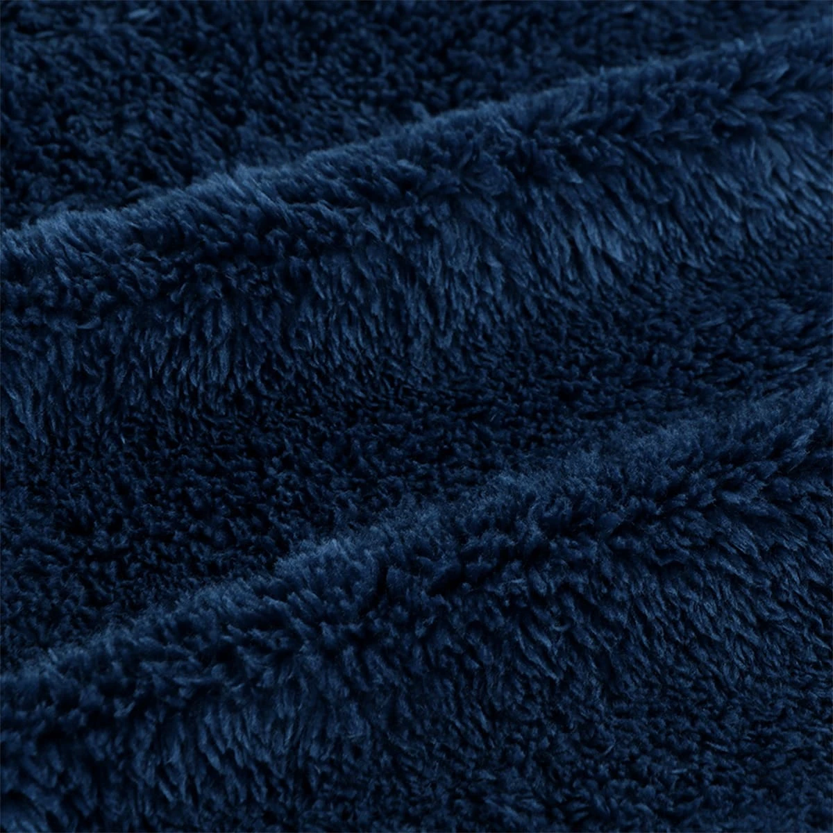 Solid Color Sable Plush Blanket (Dark Blue)