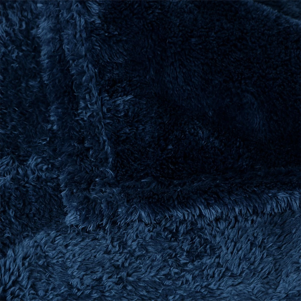 Solid Color Sable Plush Blanket (Dark Blue)