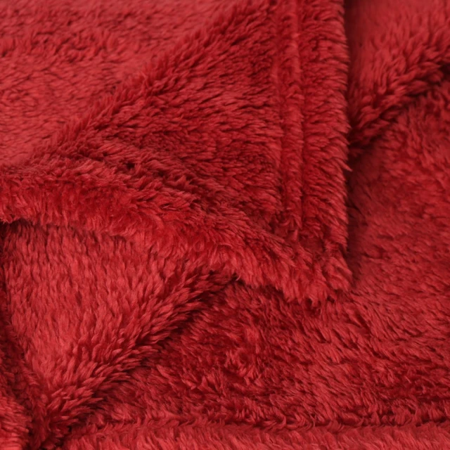 Solid Color Sable Plush Blanket (Dark Orange)