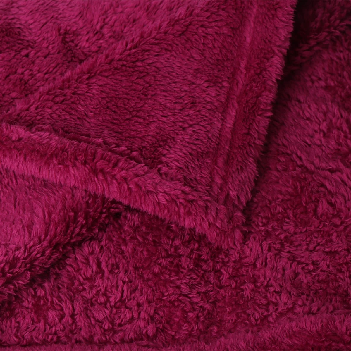 Solid Color Sable Plush Blanket (Dark Purple)