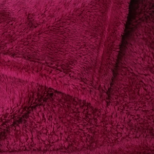 Solid Color Sable Plush Blanket (Dark Purple)