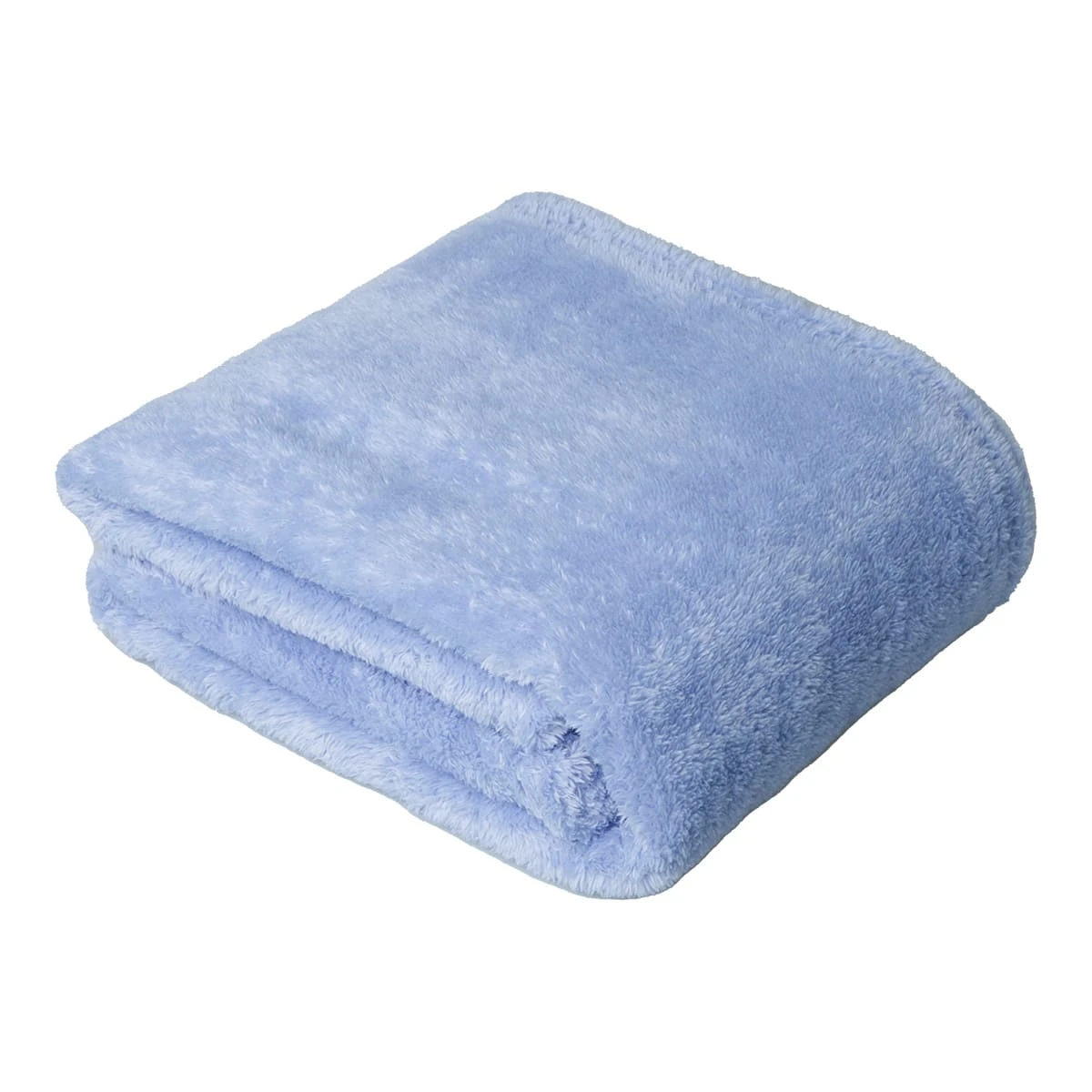 Solid Color Sable Plush Blanket (Light Blue)