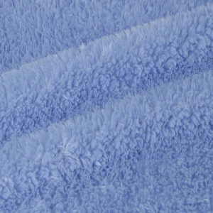 Solid Color Sable Plush Blanket (Light Blue)