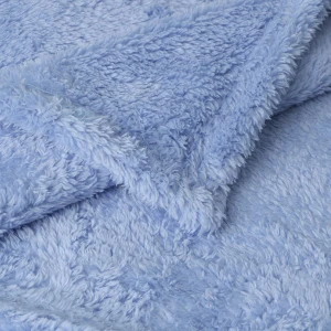 Solid Color Sable Plush Blanket (Light Blue)