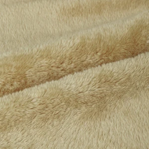 Solid Color Sable Plush Blanket (Light Brown)