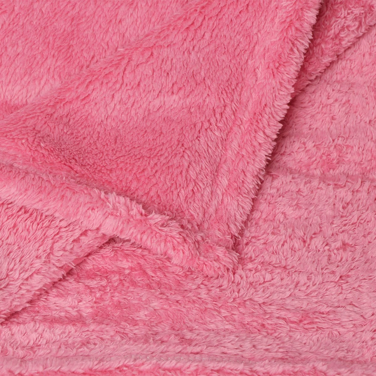 Solid Color Sable Plush Blanket (Pink)