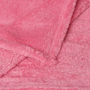 Solid Color Sable Plush Blanket (Pink)