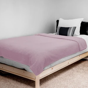 Solid Color Sable Plush Blanket (Rose Gold)