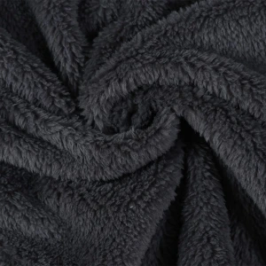 Solid Color Wombat Plush Bathrobe (Dark Grey)