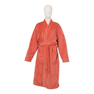 Solid Color Wombat Plush Bathrobe (Orange)