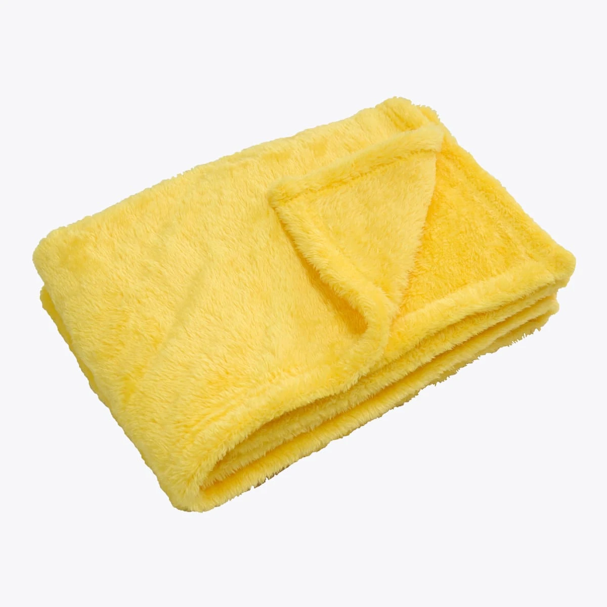 Star Plush Pillow Blanket (Yellow)